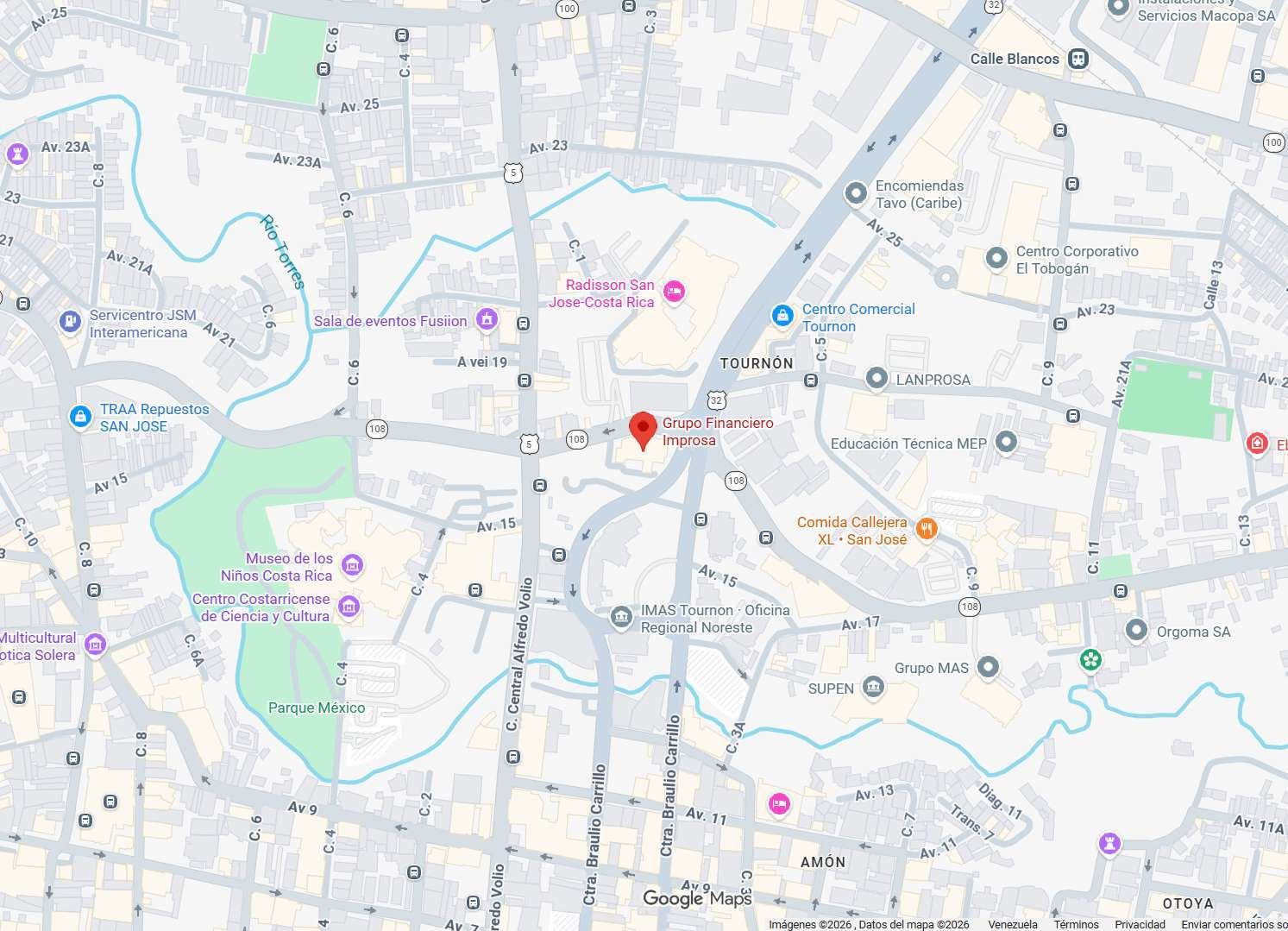 Ubicación del Fideicomiso mostrada en el diseño